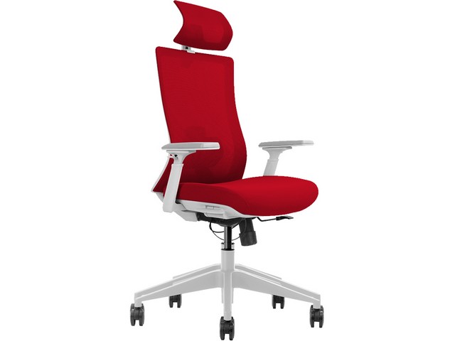 Bureaustoel Verona rood/rood