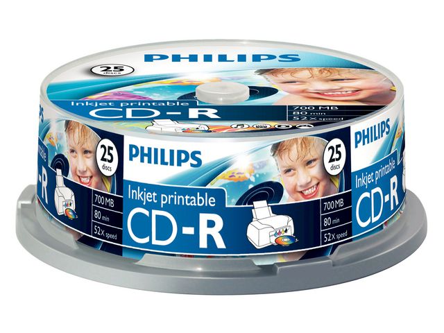 CD rec Philips 52x Printable/ds15x25