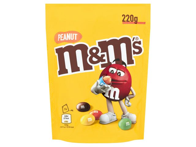 Chocoladesnack M+M's pinda 220gr
