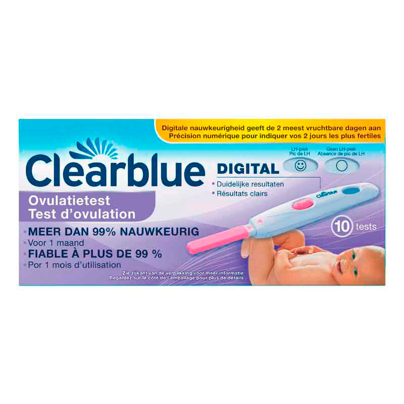 Clearblue Ovulatietestset Digitaal, Bewezen Dat Het Helpt Om Zwanger Te Worden, 10 Testen