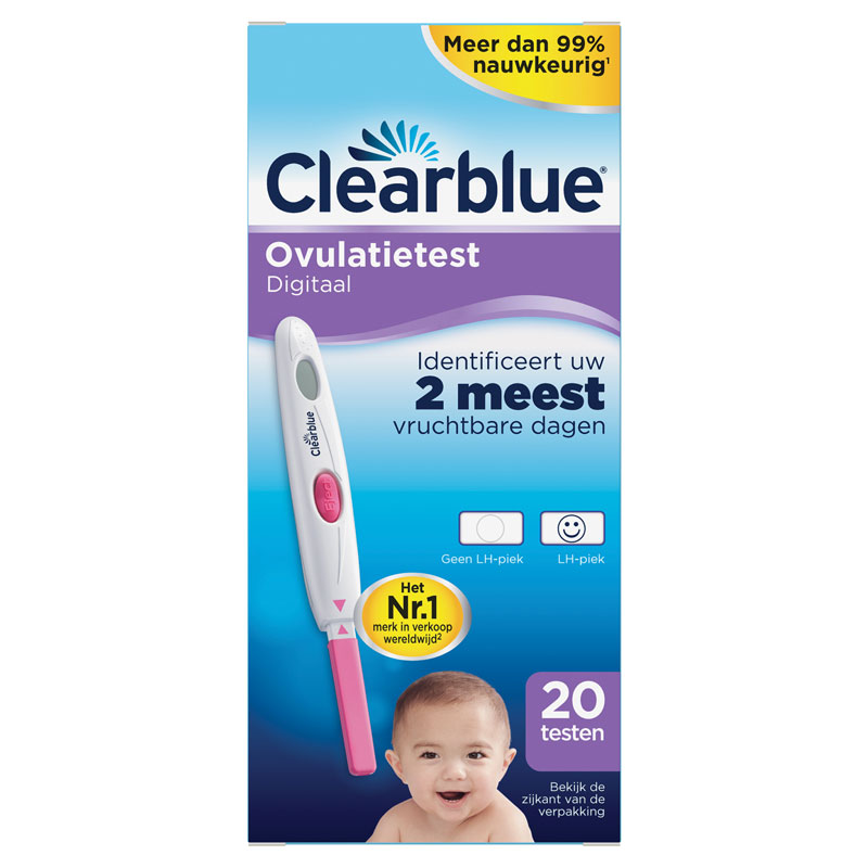 Clearblue Ovulatietestset Digitaal, Bewezen Dat Het Helpt Om Zwanger Te Worden, 20 Testen