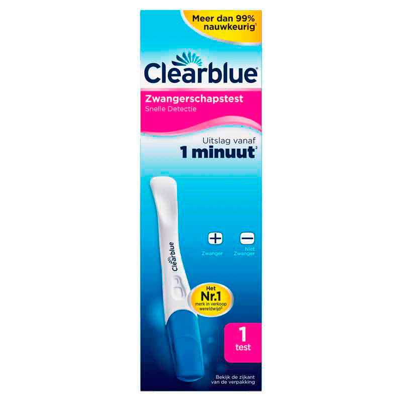 Clearblue Zwangerschapstest Snelle Detectie, Uitslag Binnen Één Minuut, 1 Test