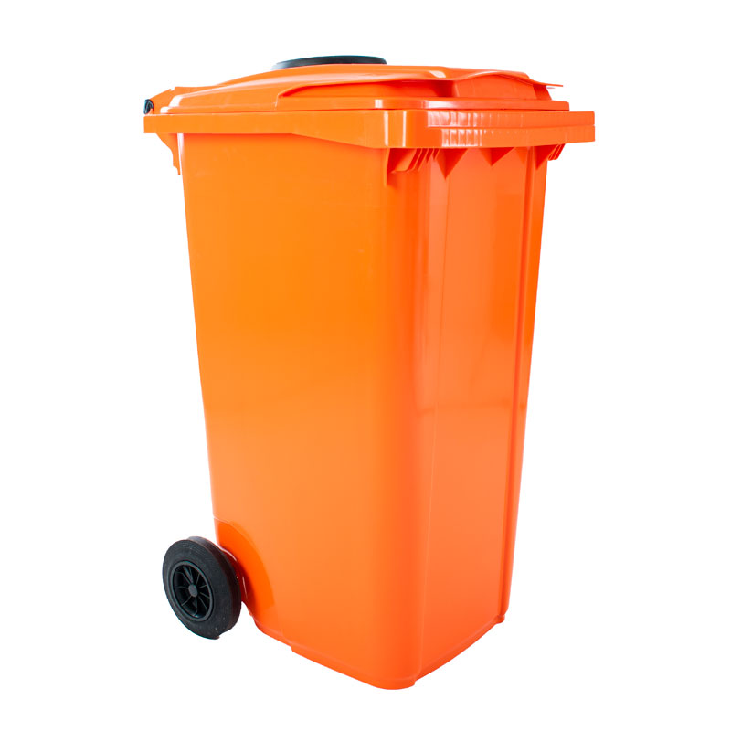 Container met rozet 240 ltr - Oranje