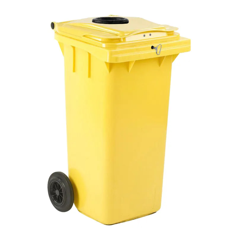 Container met Rozet en Slot 120 liter