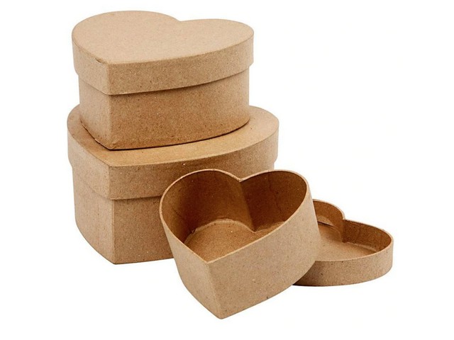 Doos hart H5+6,5+7,5 cm D10+12,5+15cm/p3