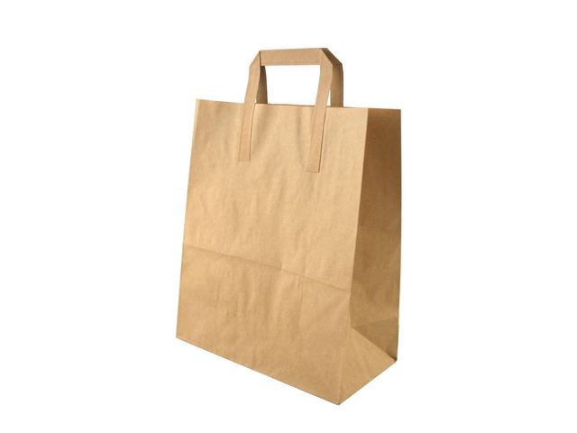 Draagtas papier kraft L 26x36x12 /ds250