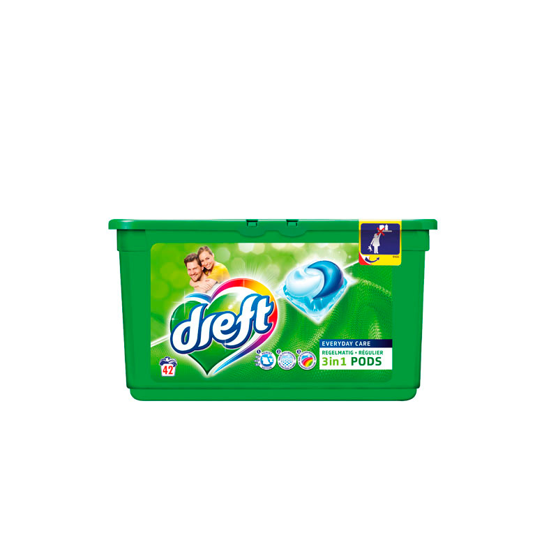 Dreft wasmiddel Regular PODS 42st