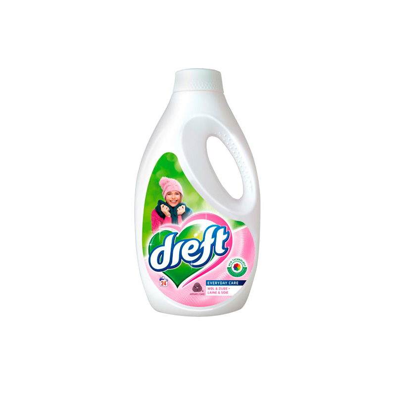 Dreft wasmiddel Vloeibaar Wol & Zijde 1.32L