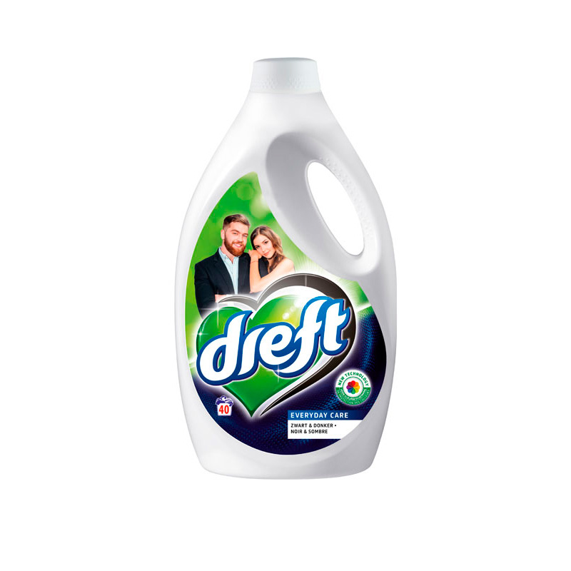 Dreft wasmiddel Vloeibaar Zwart & Donker 2.2L