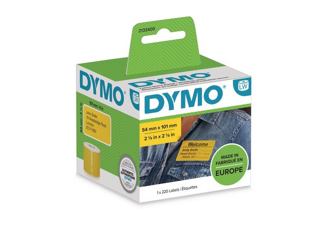 Etiket Dymo LW 54x101mm geel rl220