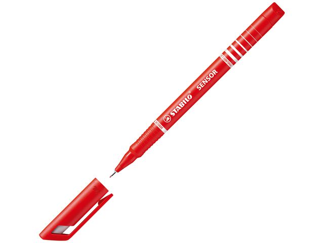 Fineliner Stabilo sensor 189 rood/ds10