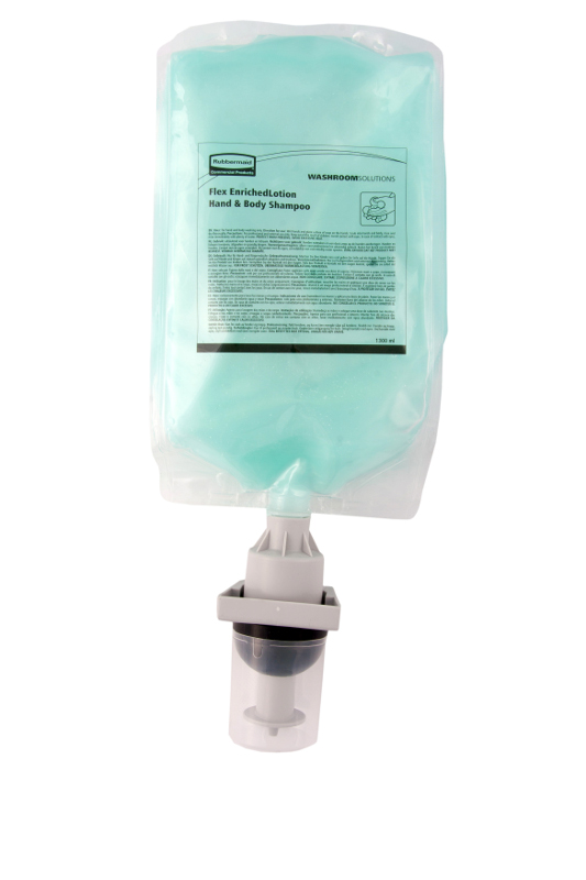 Flex Enriched Foam Hand- & Lichaamsshampoo 1300ml, Rubbermaid