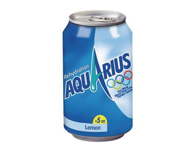 Frisdrank Aquarius lemon 0,33L blik/24