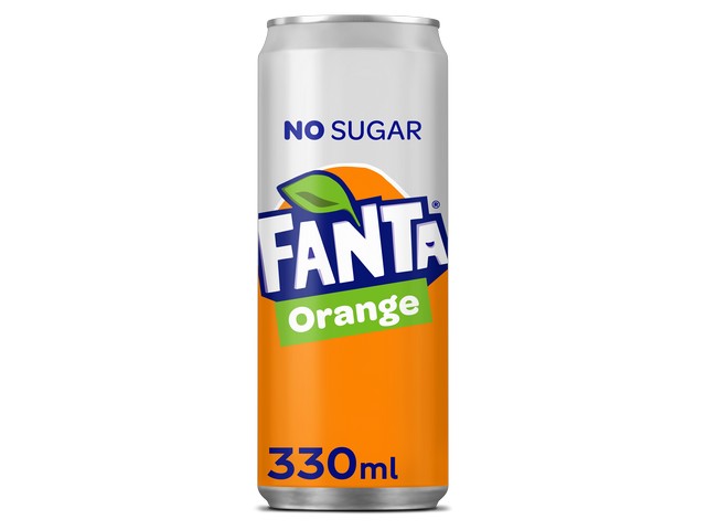 Frisdrank Fanta Orange Zero 0,33L b/pk24