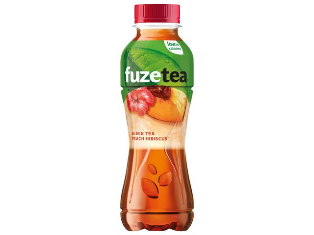 Frisdrank Fuze tea peach 0,4L pet/pk12