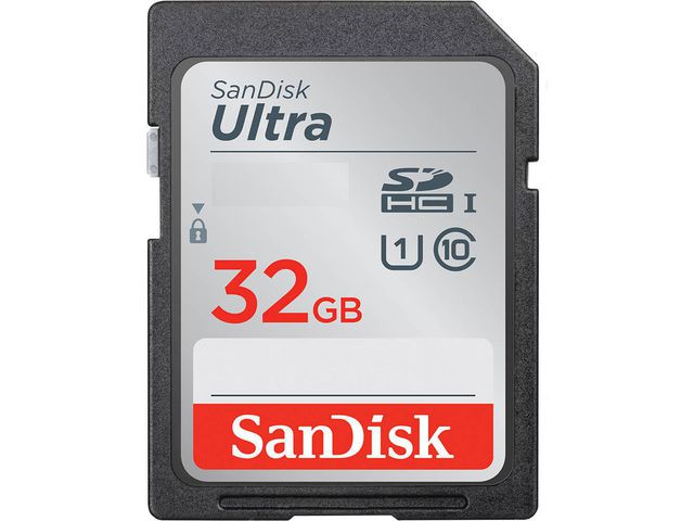 Geheugen SanDisk SDHC Ultra 32GB cl10