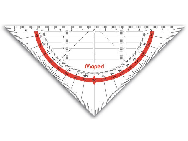 Geodriehoek Maped 16cm-45°