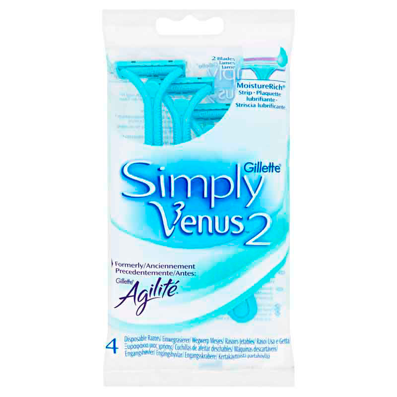 Gillette Simply Venus2 Wegwerpscheermesjes 4 Stuks