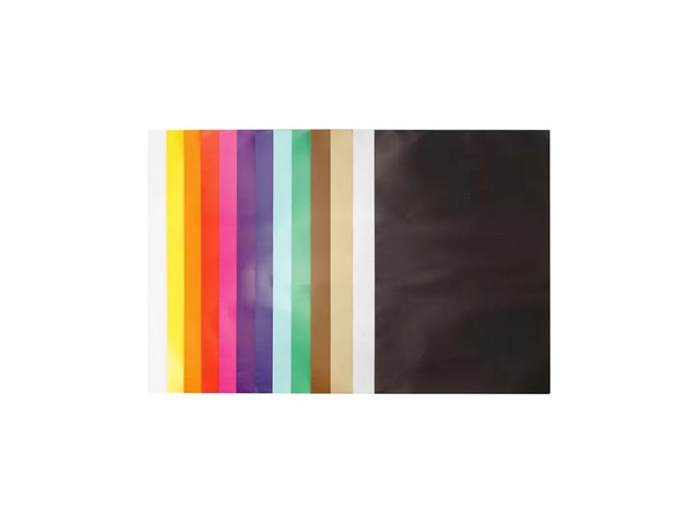 Glanspapier 24x32cm 80g assorti/pk50v