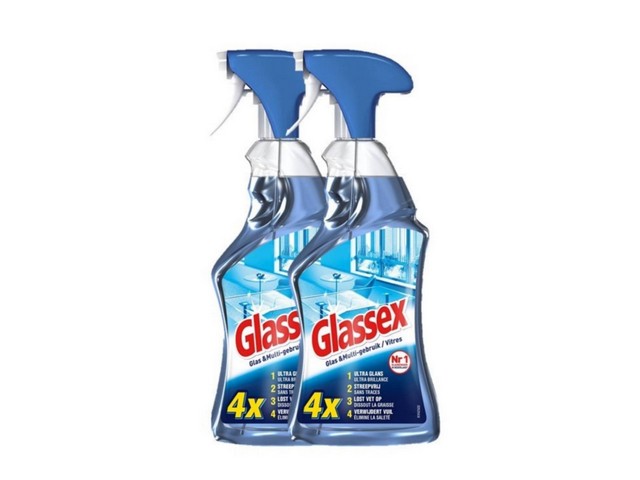 Glas en Multireiniger Glassex 750ml/pk2