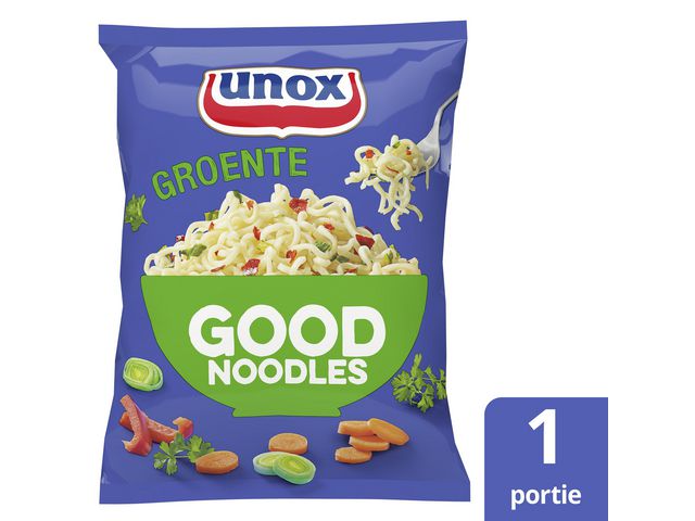 Good noodles Unox groente zak 70g/pk11