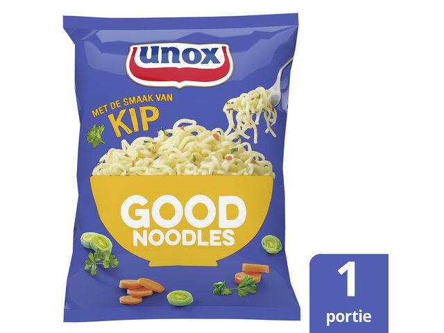 Good noodles Unox kip zak 70g/pk11