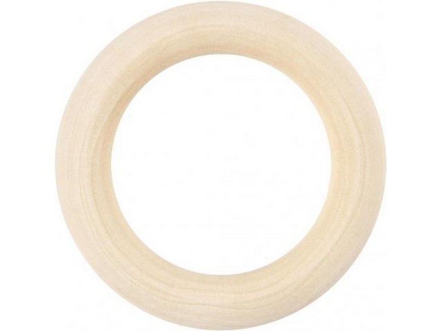 Gordijnring D55mm binnenmt 37mm hout/pk6