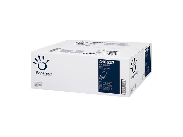 Handdoek intergev. 2lgs wit/20x150v