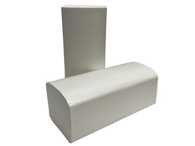 Handdoek z-fold cel 2L wit/ds20x160v