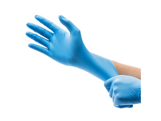 Handschoen Amabilia no powder M bl/pk100
