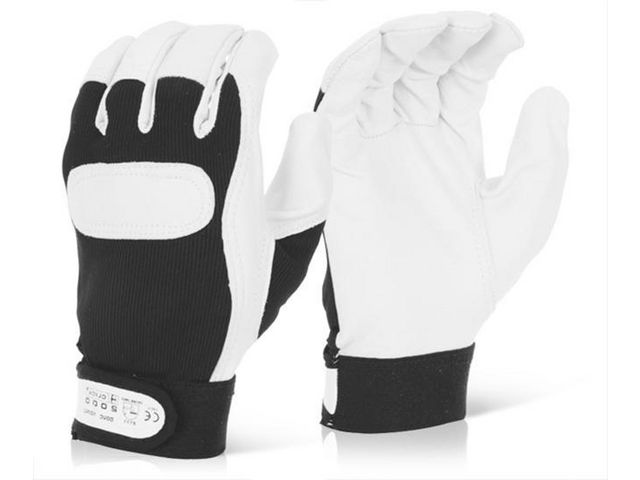 Handschoen driver zwart/wit XL/ds10