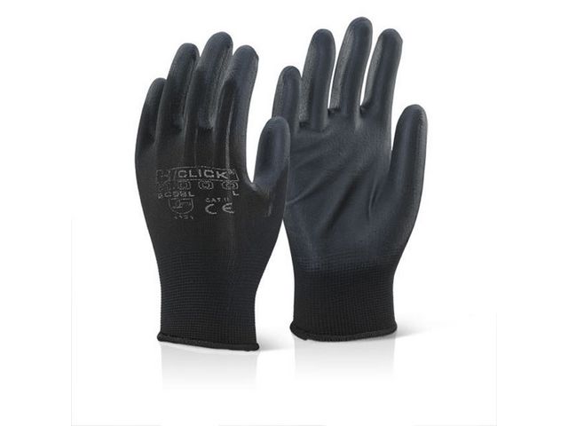 Handschoen PU coated zwart M/ds10