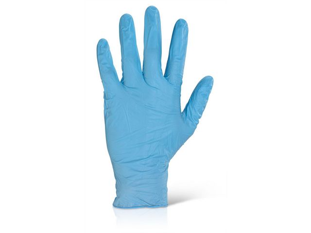 Handschoenen Nitrile Clic XL blauw/pk100