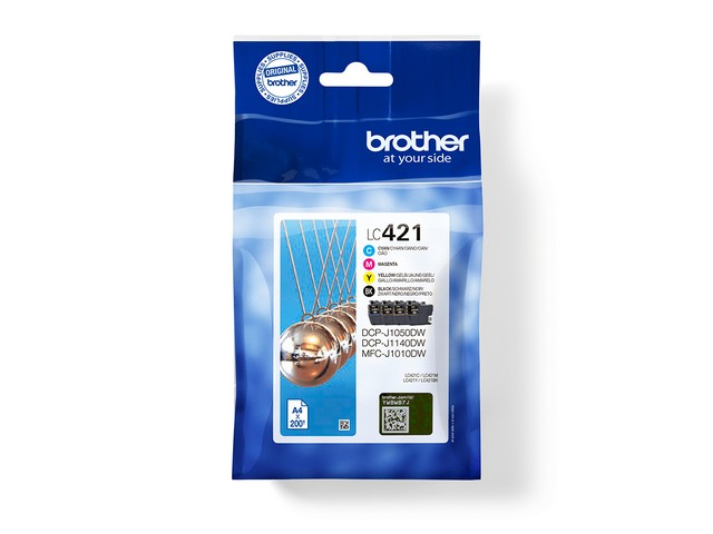 Inkjet Brother LC-421 zwart 3 kleuren