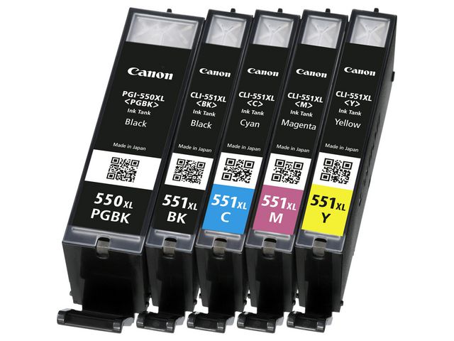 Inkjet Canon CLI-551XLBK HC zwart