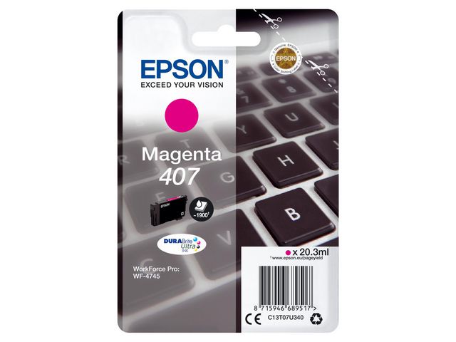 Inkjet Epson 407 C13T07U340 magenta