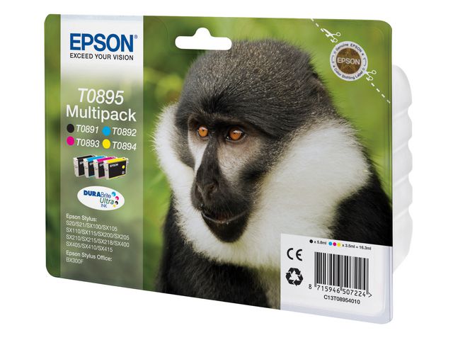 Inkjet Epson T08954010/pk4