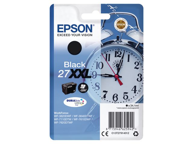 Inkjet Epson T27914012 Zwart(27XXL)