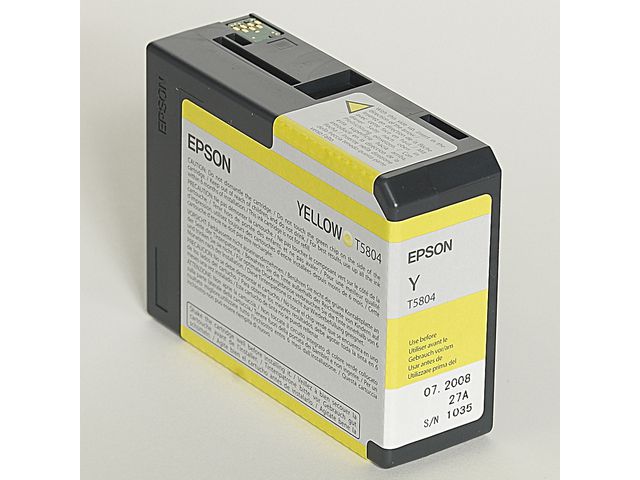 Inkjet Epson T5804 80 ml foto geel