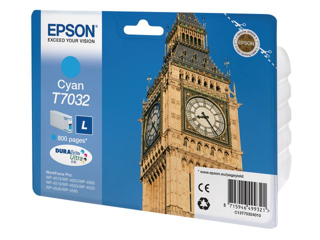 Inkjet Epson T70324010 cyaan