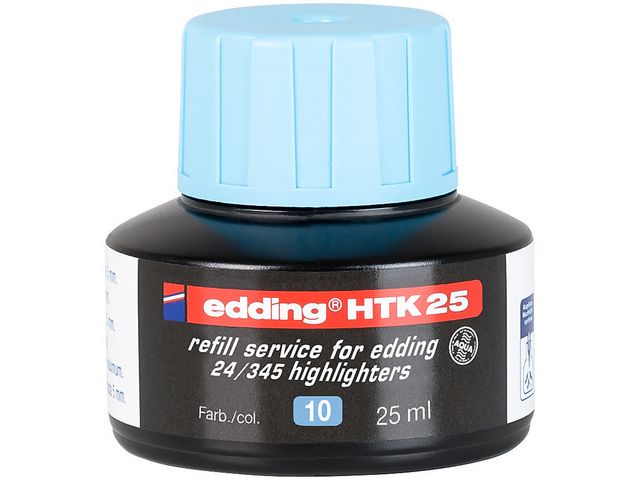 Inkt Edding tekstm HTK-25 blauw 25ml
