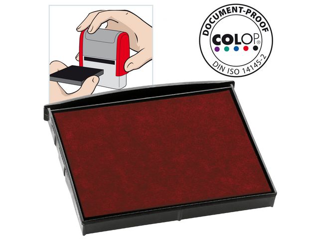 Inktkussen Colop E/2800 rood/pak 2