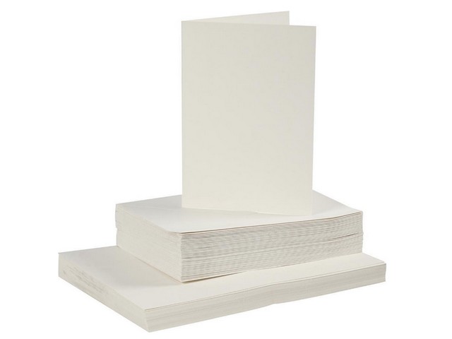 Kaart/envelop 105x150mm/115x165mm o-w/50