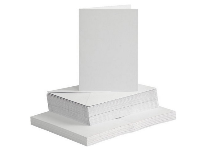 Kaart/envelop 105x150mm/115x165mm wt/50