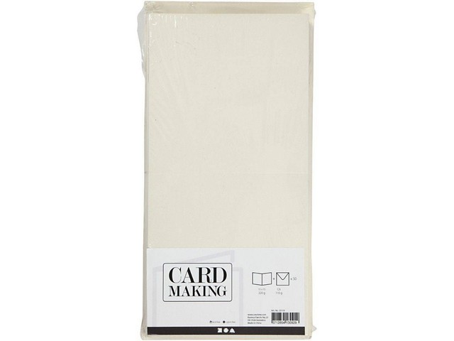 Kaart/envelop 150x150mm/160x160mm o-w/50