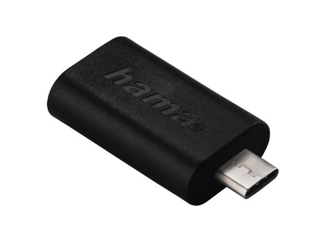 Kabel Hama USB A - USB C 0,75M zwart