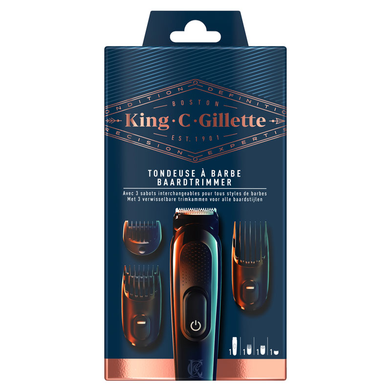 King C. Gillette Draadloze Baardtrimmerkit Voor Heren