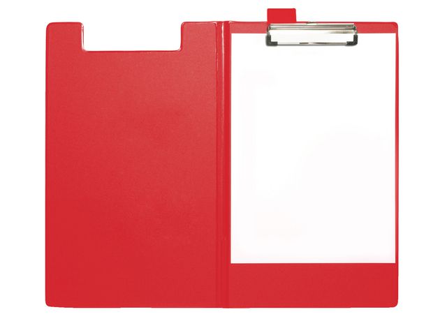 Klembord SPLS A4/folio foldover rood