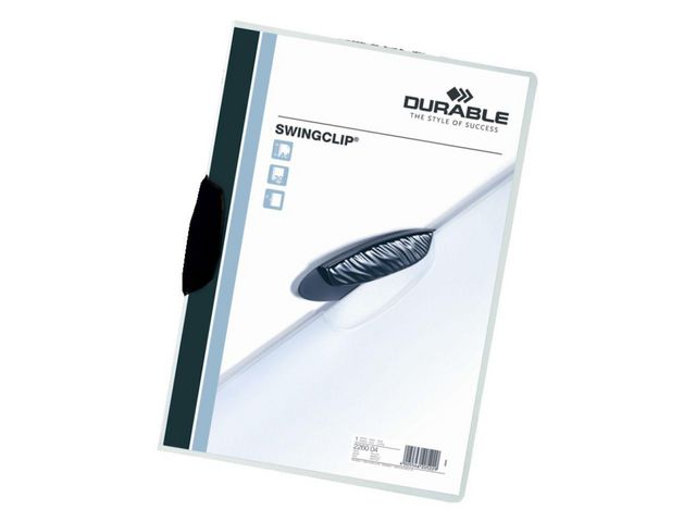 Klemmap Durable swingclip 3mm zwart/ds25