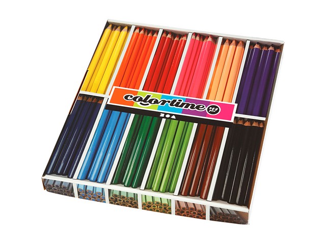 Kleurpotlood Colortime Jumbo ass/ds12x12